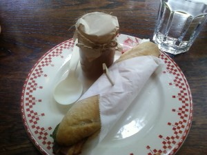Baguette and Pot de Creme