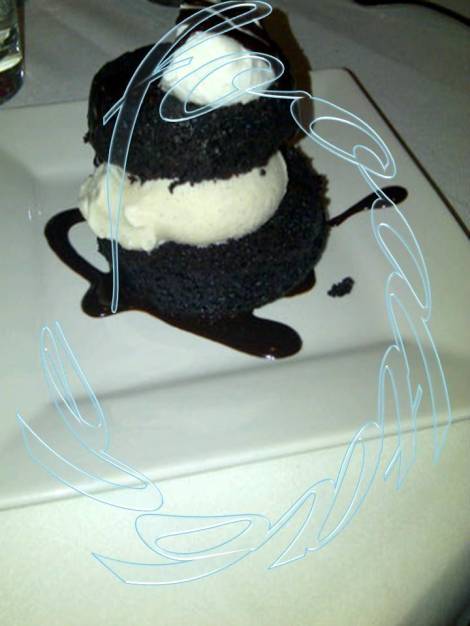 Chocolate Cupcake with Ice Cream