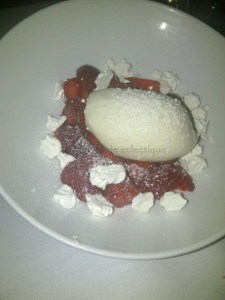 Seascape Strawberries with Brown Sugar Whipped Cream and Vanilla Meringue