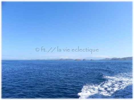 No turning back now... We were in the middle of the Pacific Ocean.