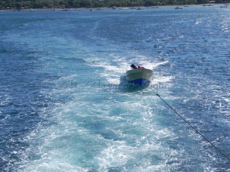 On our way to a private beach